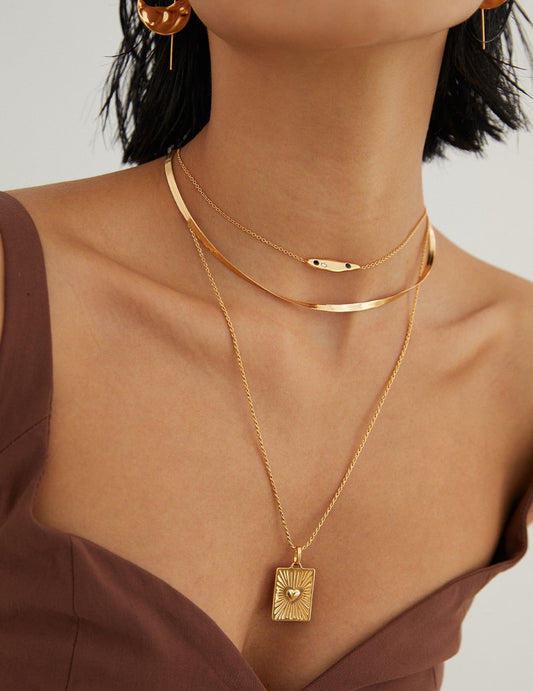Sterling Silver Zirconia Dainty French Elegant Necklace
