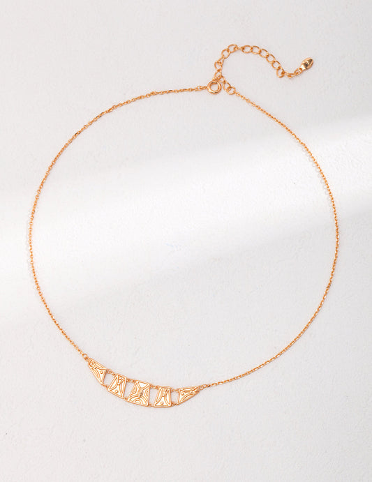 シンプルゴールドネックレス D0463