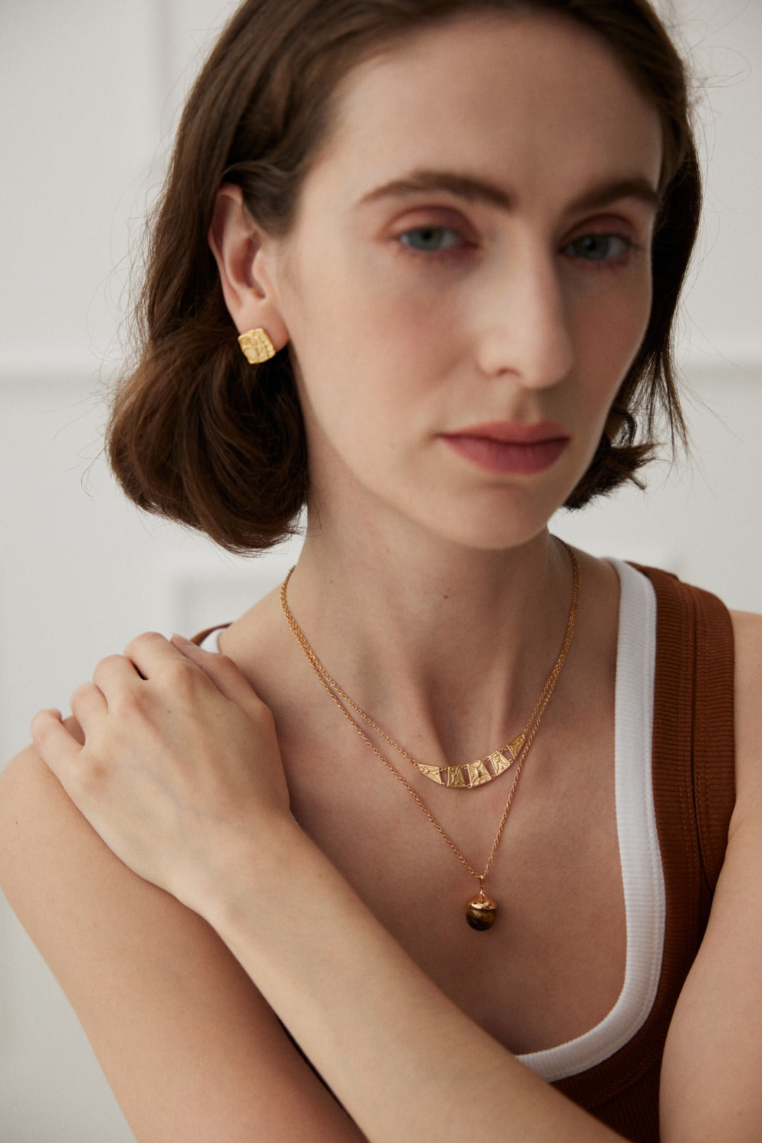 Simple Gold Necklace D0463