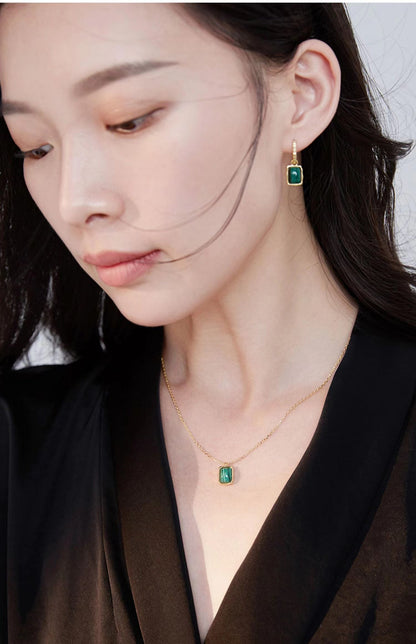 Malachite Classic Necklace D0175