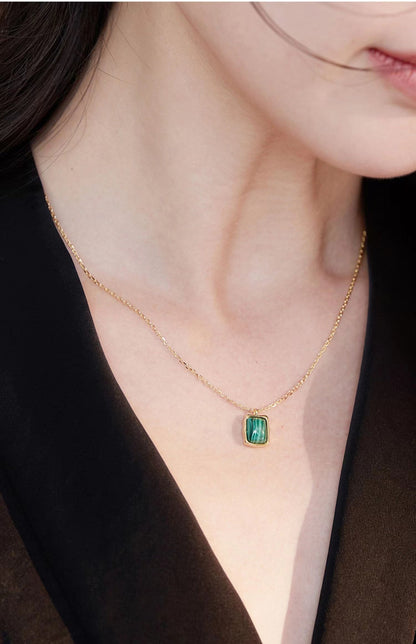 Malachite Classic Necklace D0175