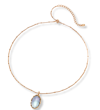 シルバーホースシェルネックレス D0531