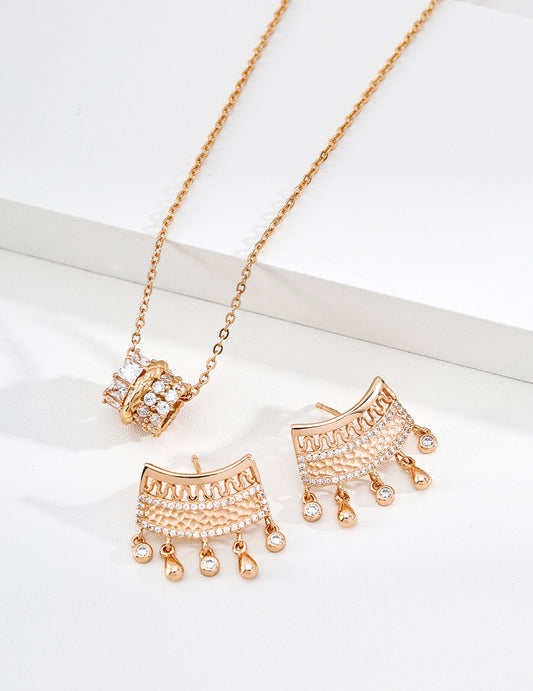 Stellar Sparkle Zirconia Lucky Beads Necklace S925