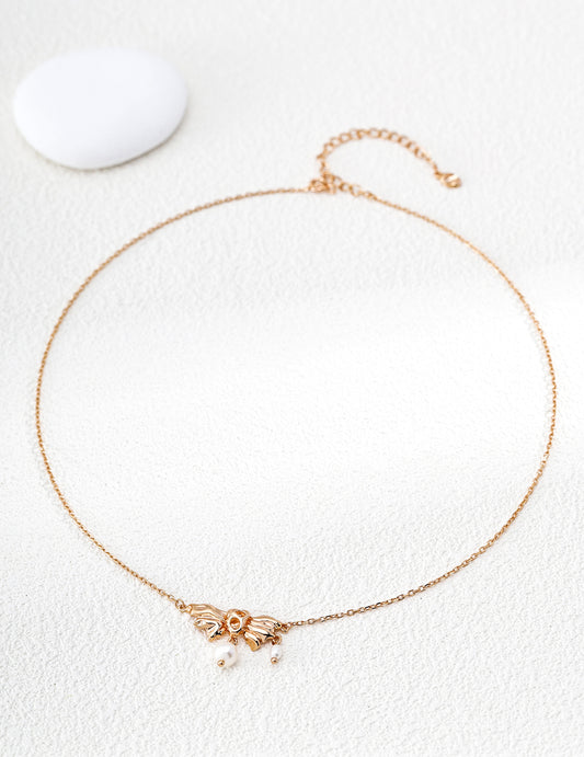 S925 Silver Vintage Style Freshwater Pearl Necklace