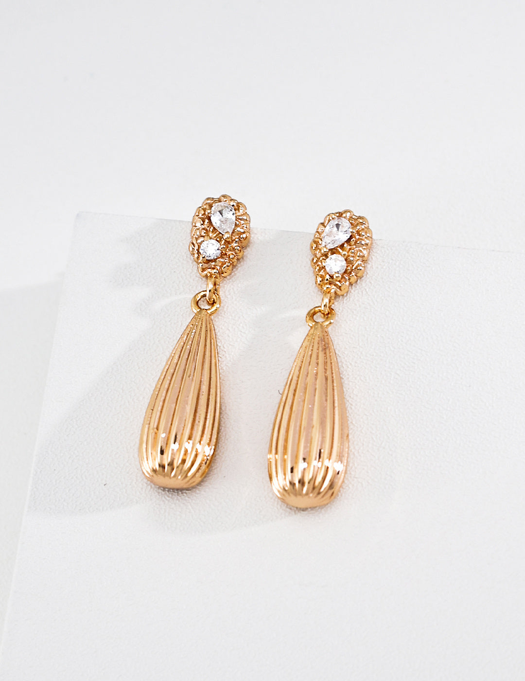 S925 ヴィンテージ ジルコニア ピアス クラシック