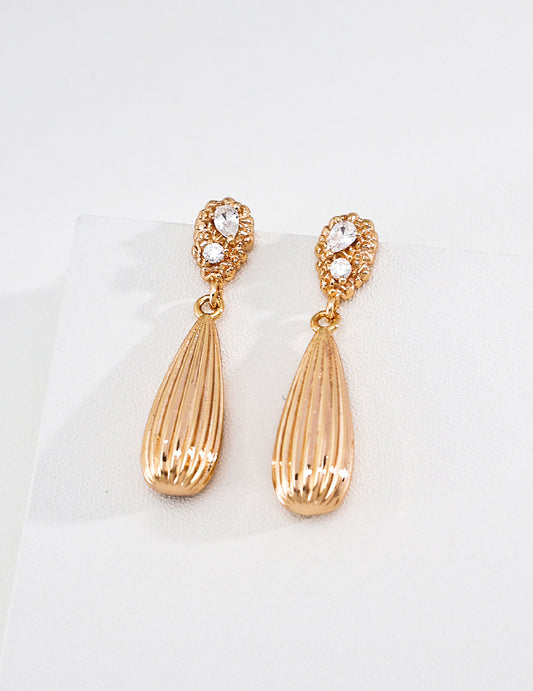 S925 Vintage Zirconia Earrings Classic