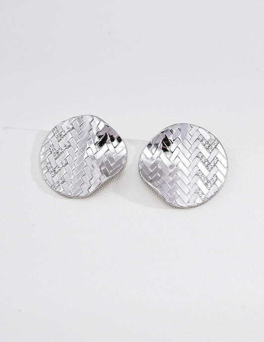S925 Zirconia Pierced Earrings - Stylish and Delicate