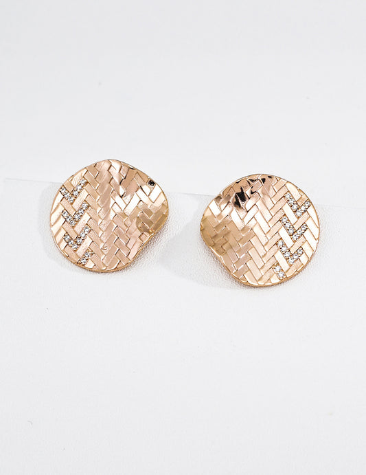 S925 Zirconia Pierced Earrings - Stylish and Delicate