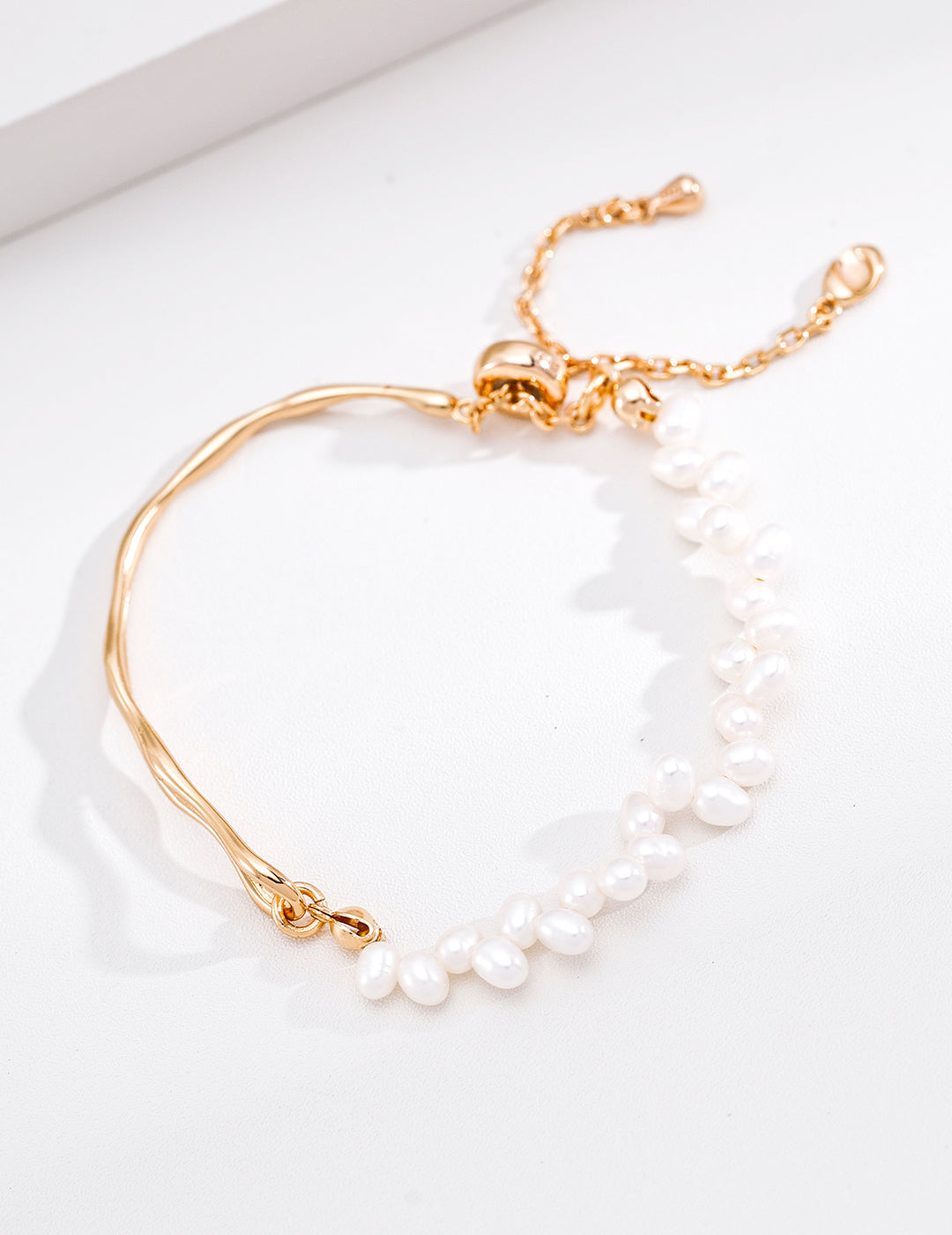 S925 シンプル 淡水パール ブレスレット 上品 華奢