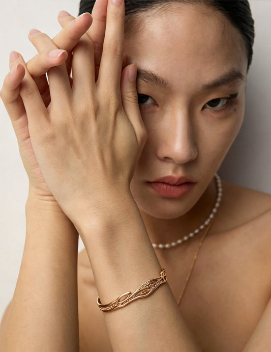 Zirconia Bangle: A fantastical shimmer inspired by the galaxy