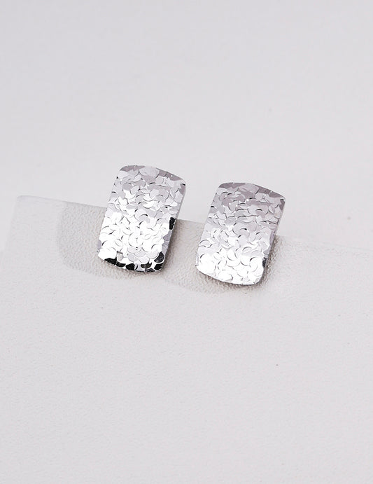 Sterling Silver 925 Simple Vintage Style Stud Earrings