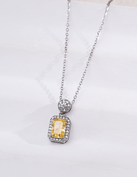 925 Sterling Silver Elegant Zirconia Necklace