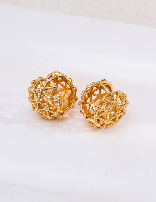 S925 Silver Vintage Nuance Design Earrings