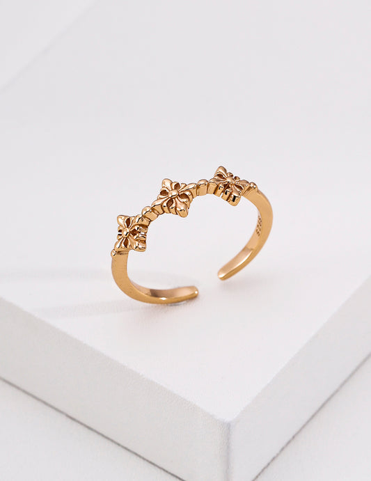 S925 Silver Vintage Design Ring Simple Modern