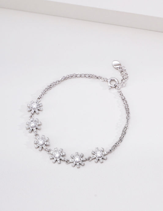 Sparkling Snowfall Zirconia Bracelet