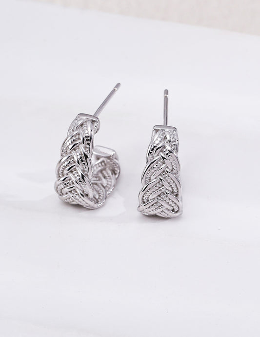 S925 Silver Vintage Design Earrings - Sophisticated Shine
