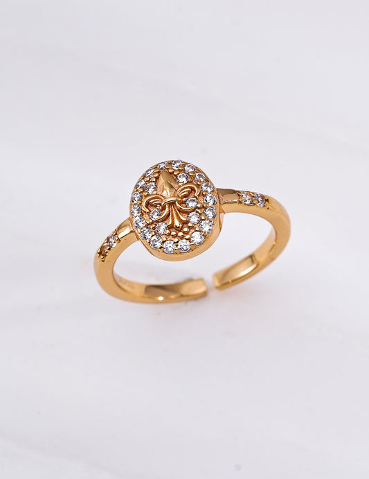 S925 Zirconia Vintage Design Ring J0383