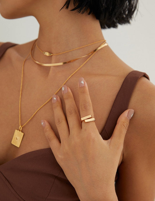 S925 Plain Ring French Minimalist Simple