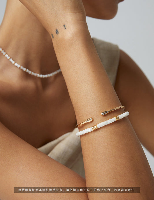 S925 Simple Minimalist Bangle French Chic Design