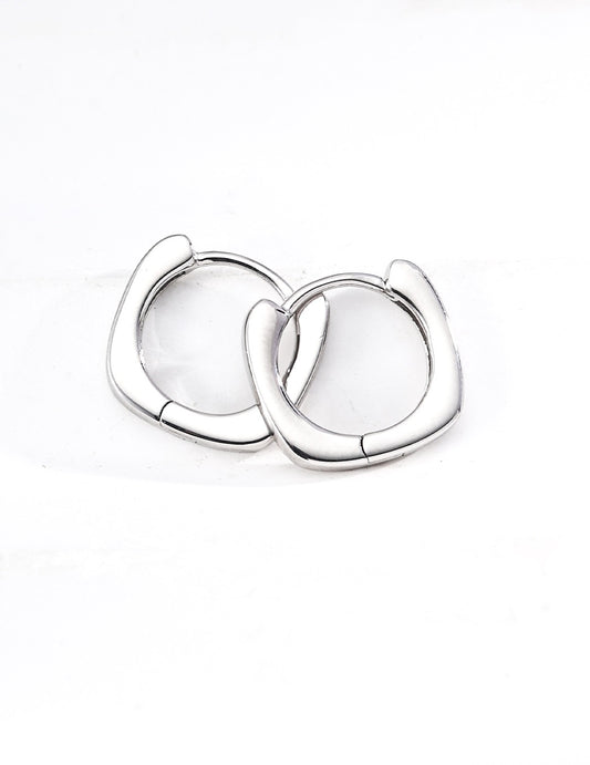 Sterling Silver 925 Simple Line Earrings: Timeless and sophisticated luster of pure silver