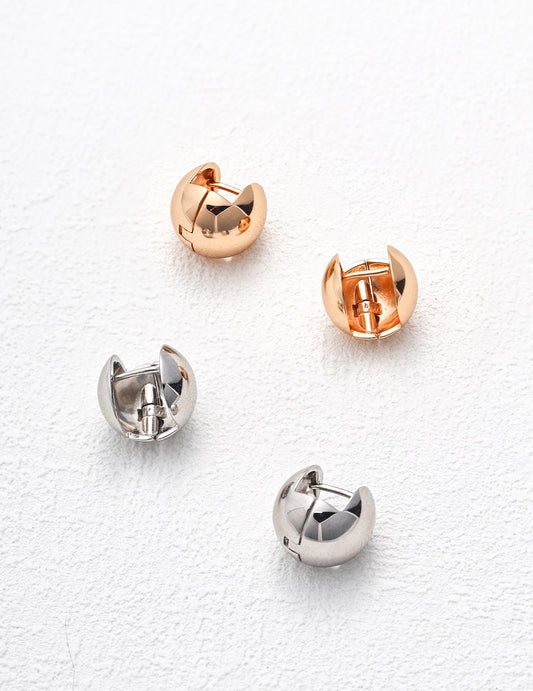 Sterling Silver 925 Geometric Minimalist Nuance Stylish Earrings