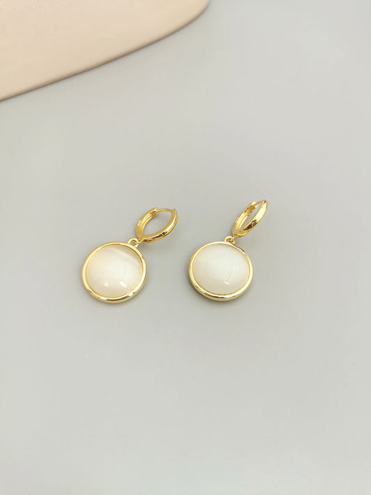 シルバー925 天然石 キャッツアイ ピアス 艶めき 上品 E0554