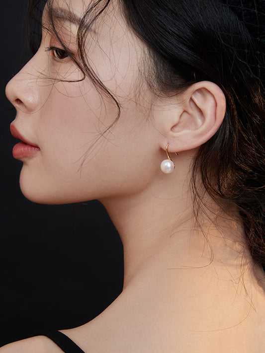 Freshwater Pearl Earrings: Adult Feminine Sparkle for that Hair-Tucking Moment