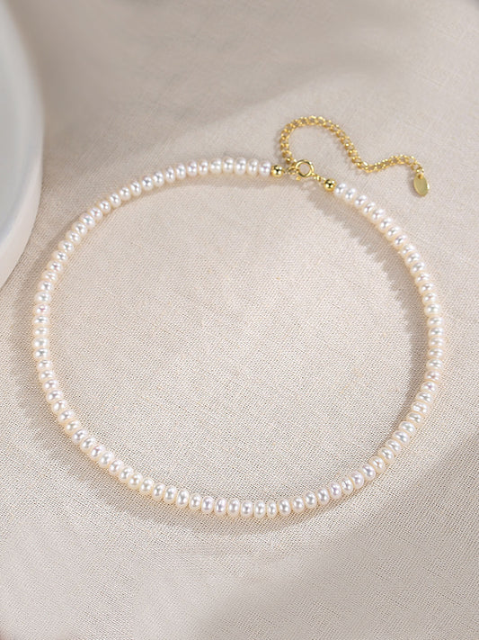 Freshwater Pearl Necklace & Bracelet Set - Warm Glow