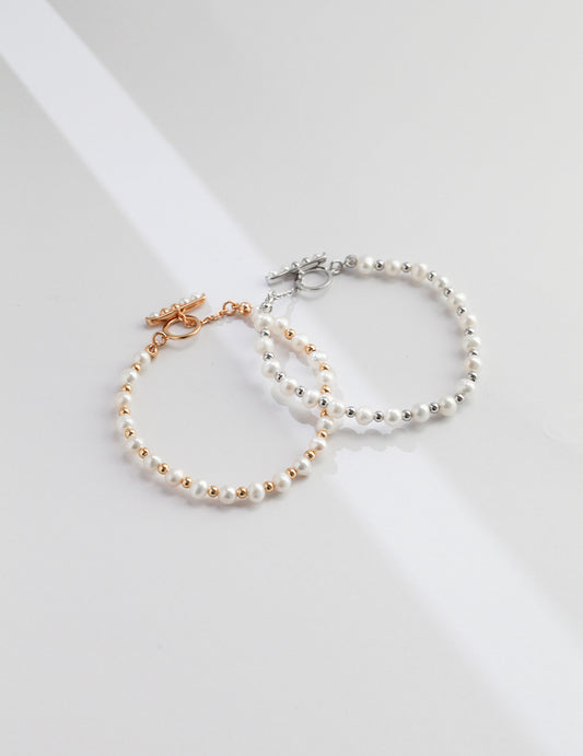 Sterling Silver 925 Freshwater Pearl Bracelet: The Beauty of Minimalist Lines