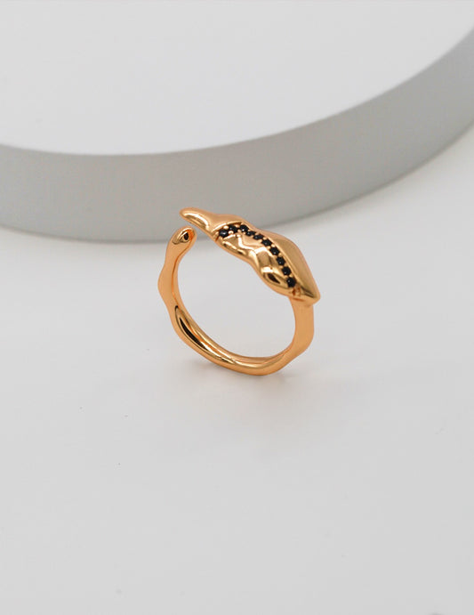 S925 Zirconia Streamlined Ring Delicate Elegant