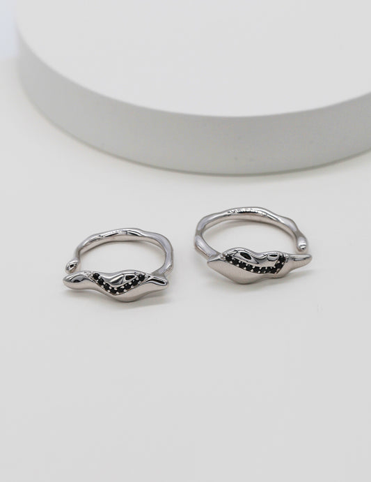 S925 Zirconia Streamlined Ring Delicate Elegant