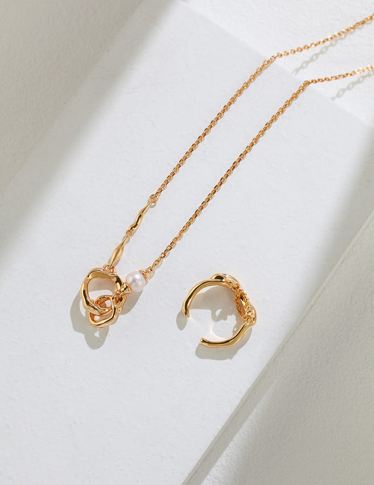 S925 Liquid Line Nuance Ring Silver Liquid Design
