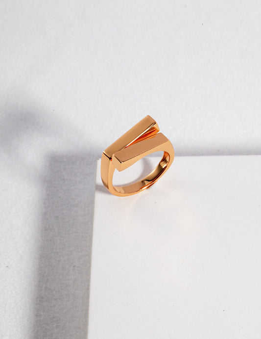 S925 Plain Ring French Minimalist Simple