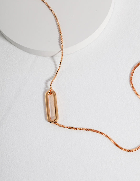 S925 French Minimalist Simple Plain Necklace