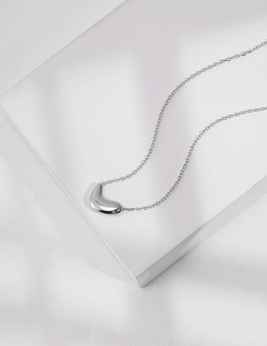 Sterling Silver 925 Minimal Necklace Nuance Simple Mode