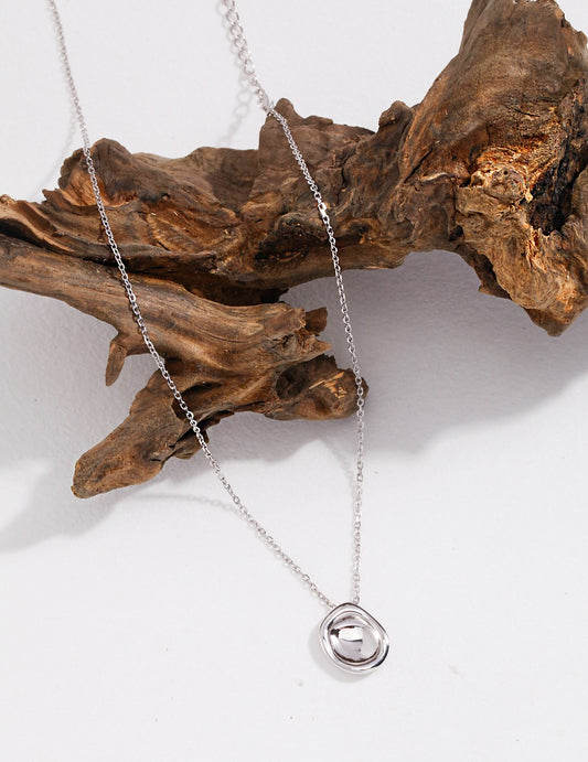 S925 Minimalist Plain Silver Necklace YD0016
