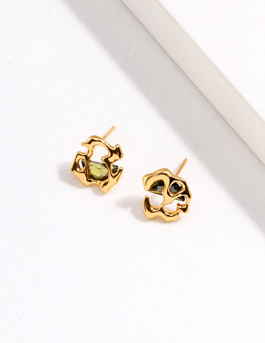 Sterling Silver 925 Zirconia Earrings French Minimalism Elegant