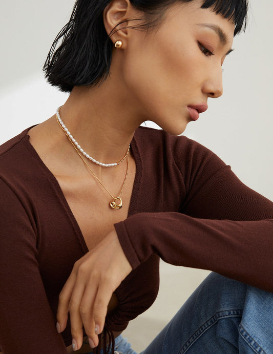 Silver 925 Heart Simple Design Necklace