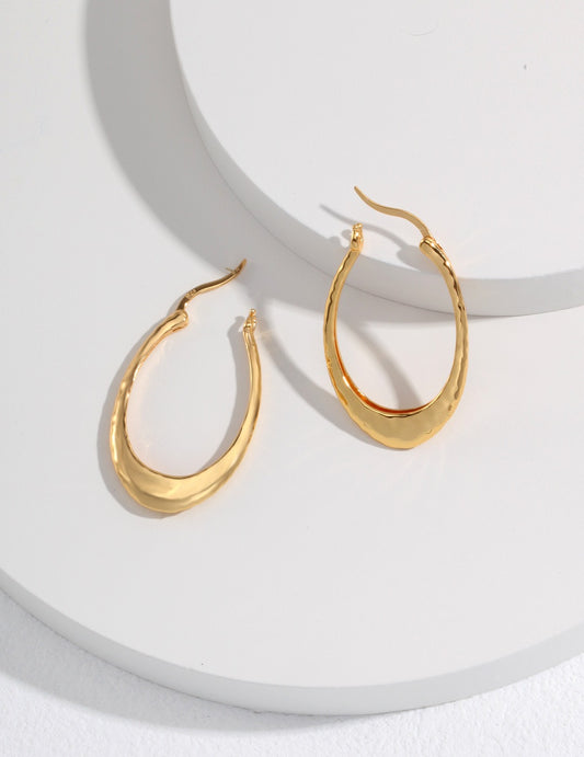 925 Sterling Silver Minimalist French-Style Earrings: Sophisticated Minimal Design