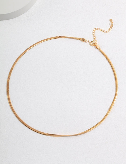 Sterling Silver 925 Wide Snake Chain Necklace Stylish