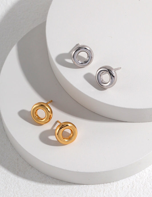 Silver 925 Hoop Earrings, Minimalist, Nuanced, Elegant
