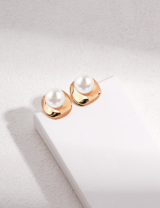 S925 Freshwater Pearl Earrings - Simple, Elegant, Sophisticated