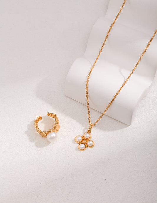 S925 Freshwater Pearl Pendant Necklace - Simple & Chic