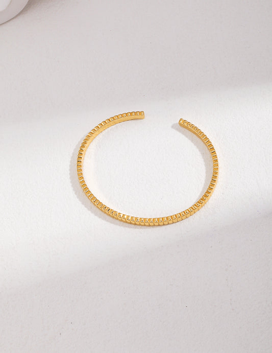 Sterling Silver 925 Simple Bangle: Minimalist Refined Beauty