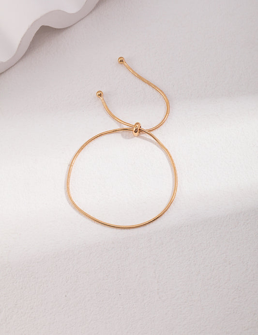 Sterling Silver 925 Minimal Link Chain Simple Bracelet