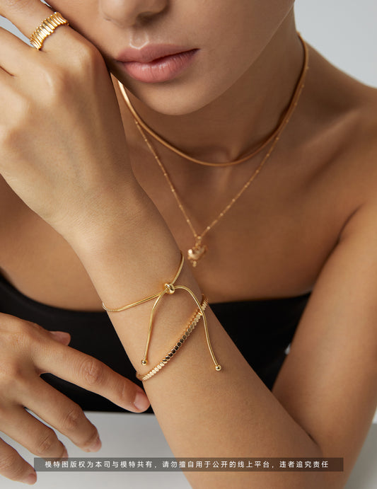 Sterling Silver 925 Minimal Link Chain Simple Bracelet