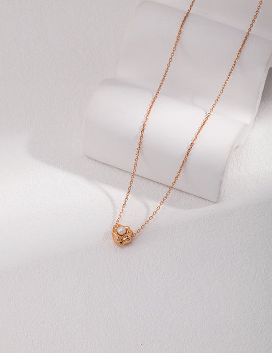 Freshwater Pearl Sterling Silver 925 Classic French Necklace