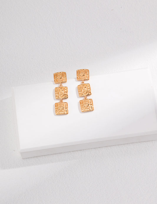 S925 Simple Stud Earrings Minimalist Vintage Style
