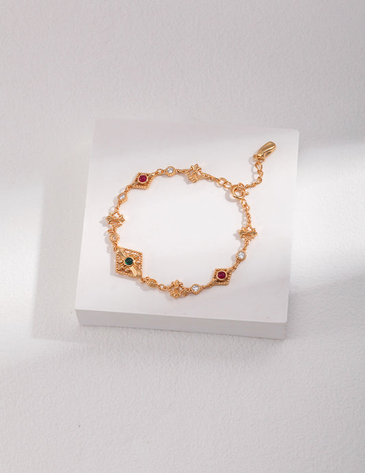 Sterling Silver Cubic Zirconia Elegant Bracelet