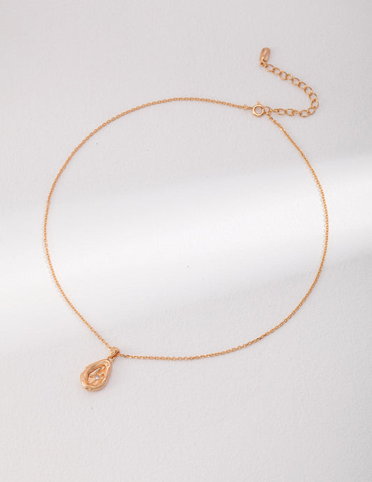 Silver 925 Zirconia Drop Necklace - Delicate Sparkle